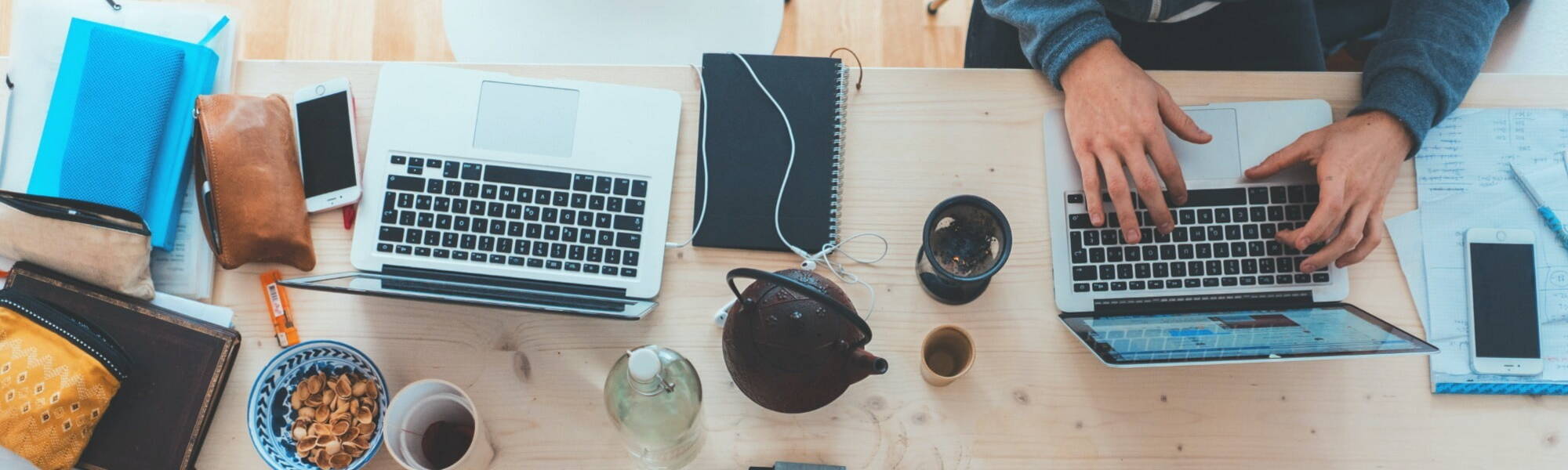 Laptops in the office 